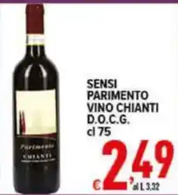 Iper Triscount Sensi Parimento Vino Chianti D.O.C.G. offerta