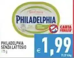 Pim Supermercati Philadelphia senza lattosio offerta