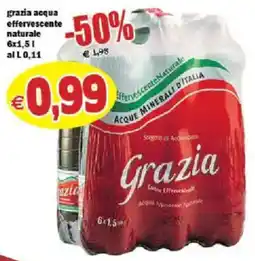 Il Castoro Supermercati Acqua effervescente naturale Grazia offerta
