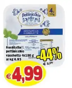 Il Castoro Supermercati Mozzarella fiordilatte Pettinicchio offerta