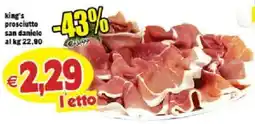 Il Castoro Supermercati king's prosciutto san daniele offerta