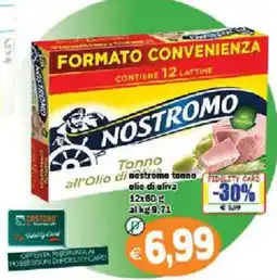 Il Castoro Supermercati Tonno all'Olio di oliva nostromo offerta