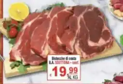 CTS Supermercati Bistecche di costa B.A. SCOTTONA offerta