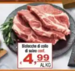 CTS Supermercati Bistecche di collo di suino offerta