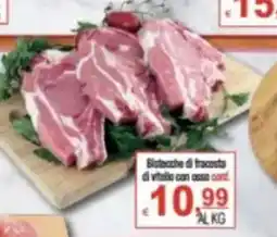 CTS Supermercati Bistecche di fra costa di vitello con osso offerta