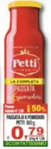CTS Supermercati Passata ai 6 pomodori Petti offerta