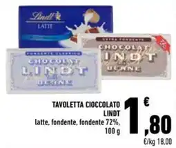 Conad Superstore Tavoletta cioccolato Lindt offerta
