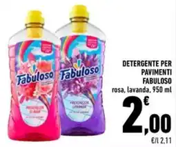Conad Superstore Detergente per pavimenti Fabuloso offerta