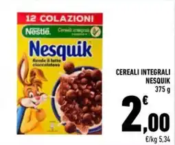 Conad Superstore Cereali integrali Nesquik offerta