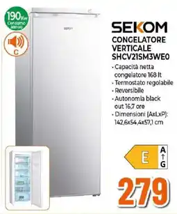 Ipercoop Sekom congelatore verticale offerta