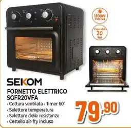 Ipercoop Fornetto elettrico Sekom offerta