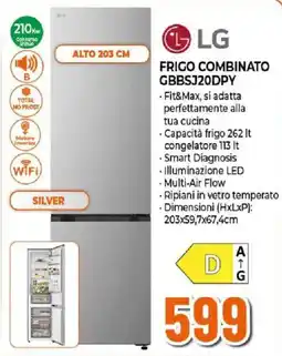 Ipercoop Frigo combinato LG GBBSJ20DPY offerta