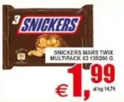 Pewex Snickers Mars Twix offerta