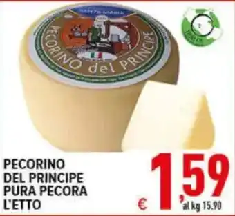 Iper Triscount Pecorino del Principe pura pecora offerta