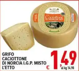 Iper Triscount Grifo Caciottone di Norcia I.G.P. Misto offerta