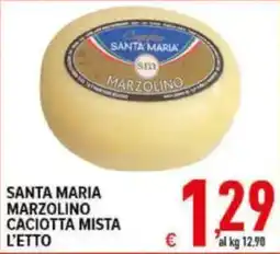 Iper Triscount Santa Maria caciotta mista offerta