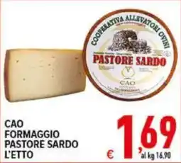 Iper Triscount CAO Formaggio Pastore Sardo offerta