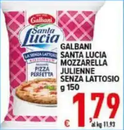 Iper Triscount Galbani Santa Lucia Mozzarella Julienne senza lattosio offerta