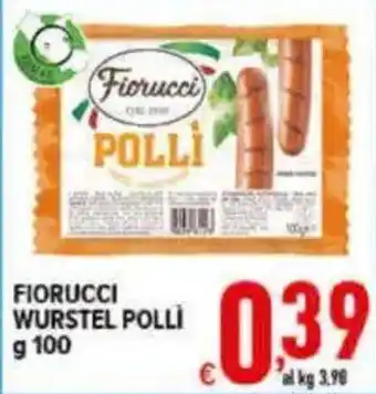 Iper Triscount Fiorucci wurstel polli offerta