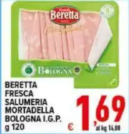 Iper Triscount Beretta fresca salumeria mortadella bologna i.g.p. offerta