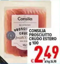Iper Triscount Consilia Prosciutto Crudo Estero offerta