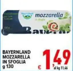 Iper Triscount Bavaria mozzarella in sfoglia offerta
