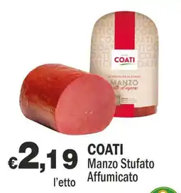Primo Prezzo Coati Manzo Stufato Affumicato offerta