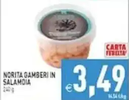 Pim Supermercati Norita gamberi in salamoia offerta