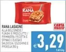 Pim Supermercati Rana lasagne offerta