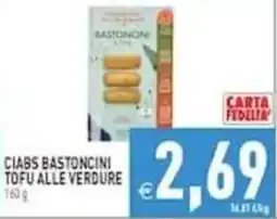 Pim Supermercati Ciabs bastoncini tofu alle verdure offerta