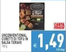 Pim Supermercati Unconventional cubetti di tofu in salsa teriaki offerta