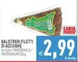 Pim Supermercati Balistreri filetti di acciughe offerta