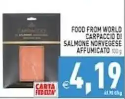 Pim Supermercati Carpaccio di salmone norvegese affumicato offerta