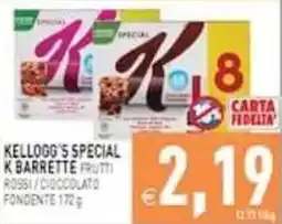 Pim Supermercati Kellogg's Special K Barrette Frutti Rossi / Cioccolato Fondente offerta