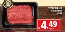 Iper Triscount Fettine burger di Scottona offerta