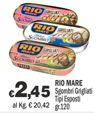 Primo Prezzo RIO MARE Sgombri Grigliati offerta