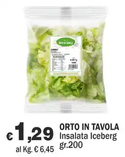 Primo Prezzo Orto in tavola Insalata Iceberg offerta