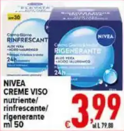 Iper Triscount NIVEA CREME VISO nutriente/rinfrescante/rigenerante offerta