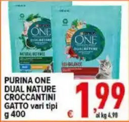 Iper Triscount Purina One Dual Nature Croccantini Gatto offerta