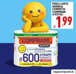 Iper Triscount Perla carta igienica compatta offerta