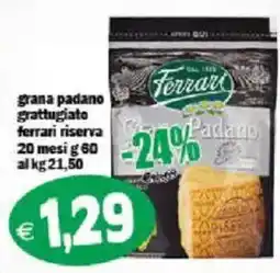 Il Castoro Supermercati grana padano grattugiato ferrari riserva offerta