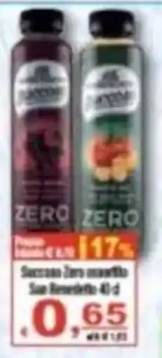 CTS Supermercati Succhi Zero San Benedetto offerta
