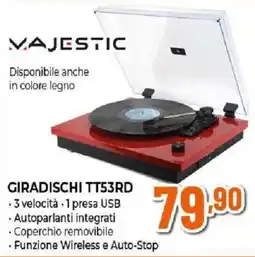 Ipercoop Giradischi TT53RD offerta