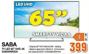 SABA TV LED 65" UHD 4K