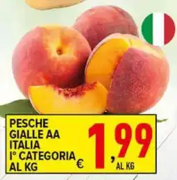 Iper Triscount Pesche gialle AA Italia offerta