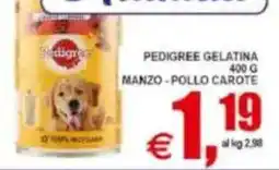 Pewex Pedigree gelatina manzo pollo carote offerta