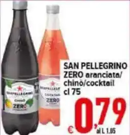Iper Triscount San Pellegrino Zero aranciata/chinò/cocktail offerta