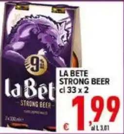 Iper Triscount La Bete strong beer offerta