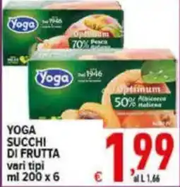 Iper Triscount Yoga succhi di frutta offerta