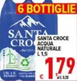 Iper Triscount Santa Croce acqua naturale offerta